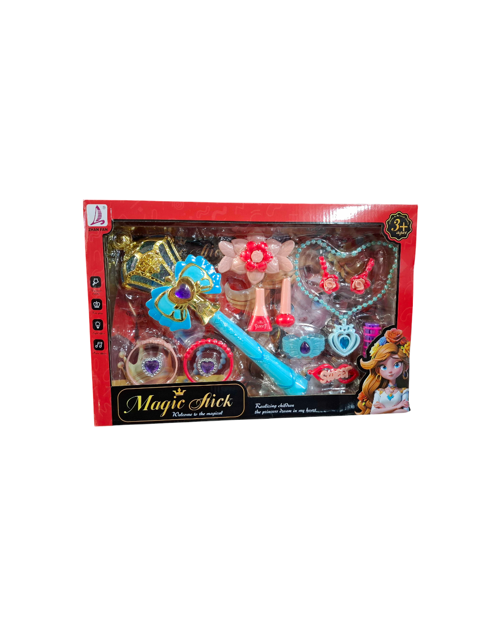 Σετ μαγικό ραβδί LED με αξεσουάρ ομορφιάς - 621-8