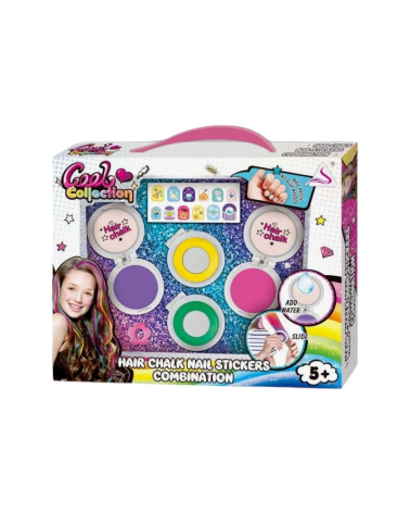 Παιδικό σετ βαφής μαλλιών με κιμωλία - J-2014