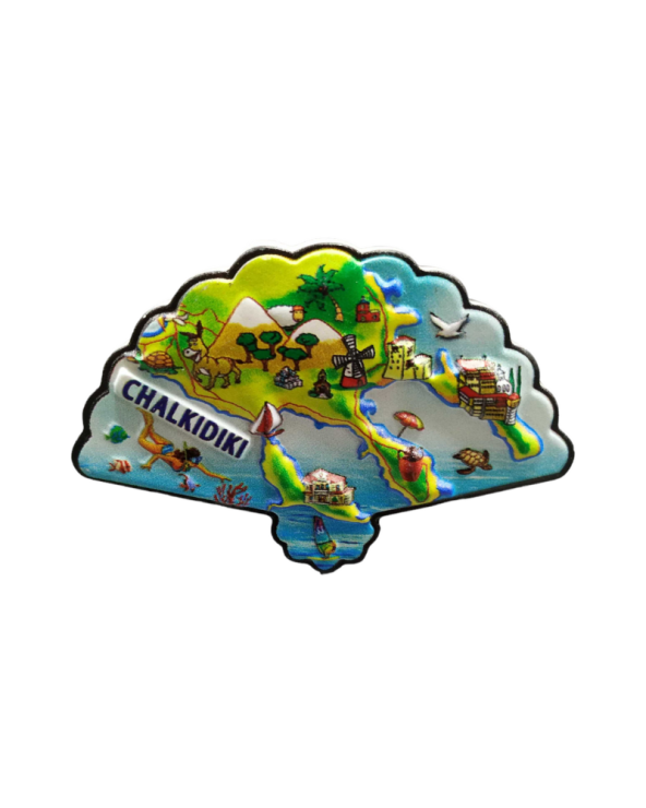 Tουριστικό μαγνητάκι Souvenir – Σετ 12pcs - Resin Magnet - Chalkidiki