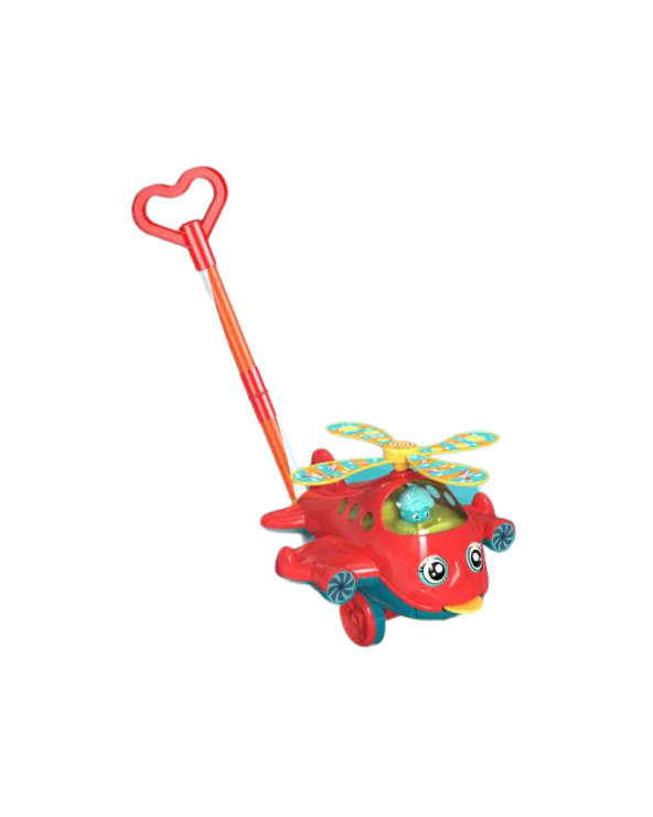 Συρόμενο παιχνίδι Αεροπλανάκι - 204 - 117269 - Red
