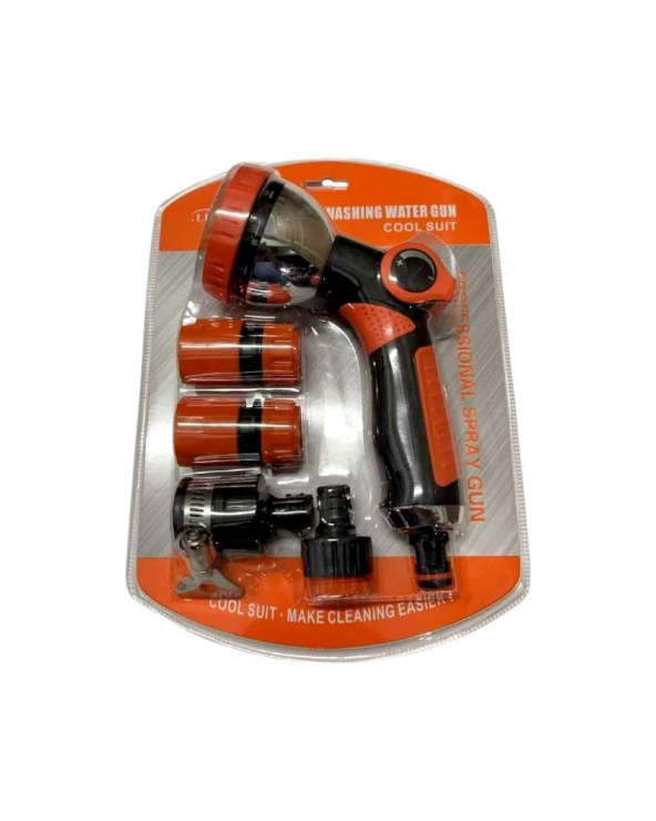 Σετ πιστόλι και ταχυσύνδεσμοι για λάστιχο ποτίσματος - 5pcs