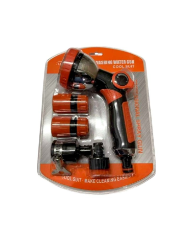 Σετ πιστόλι και ταχυσύνδεσμοι για λάστιχο ποτίσματος - 5pcs