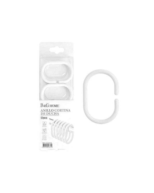 Κρίκοι κουρτίνας μπάνιου - White