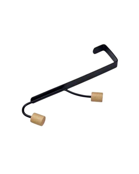 Μεταλλική κρεμάστρα πόρτας 2 θέσεων