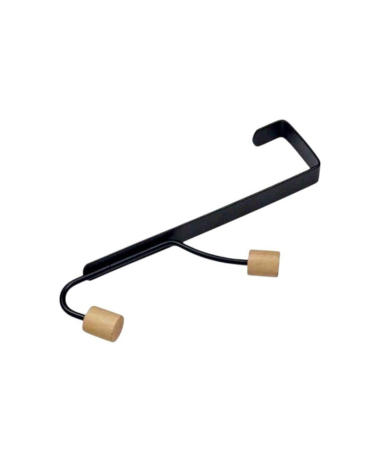 Μεταλλική κρεμάστρα πόρτας 2 θέσεων