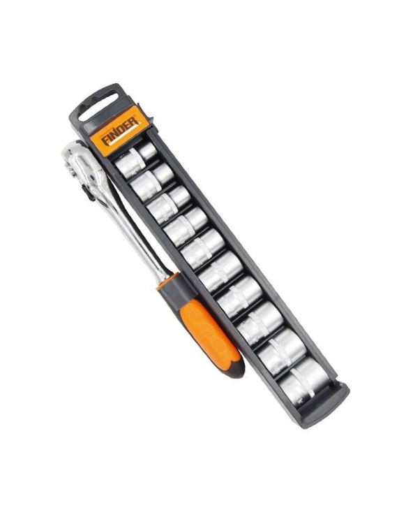 Σετ καρυδάκια με καστάνια - Sleeve tools  - 11pcs - 1/4 - Finder