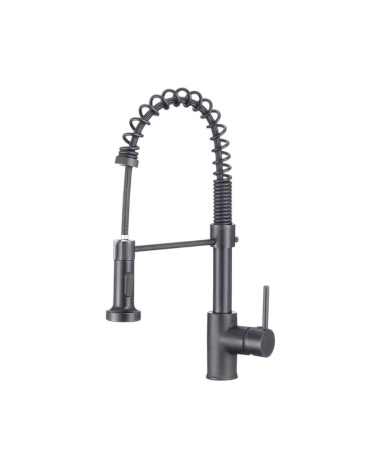 Μπαταρία βρύσης κουζίνας με επεκτεινόμενη κεφαλή - Grey