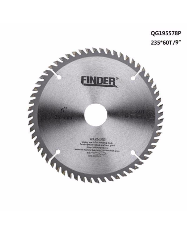 Δίσκος κοπής ξύλου - TCT - 9"" - Φ235 - 60T - Finder