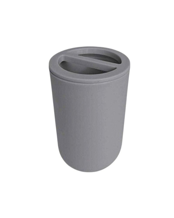 Θήκες οδοντόβουρτσας πλαστικές σε σετ 5Χ - Grey