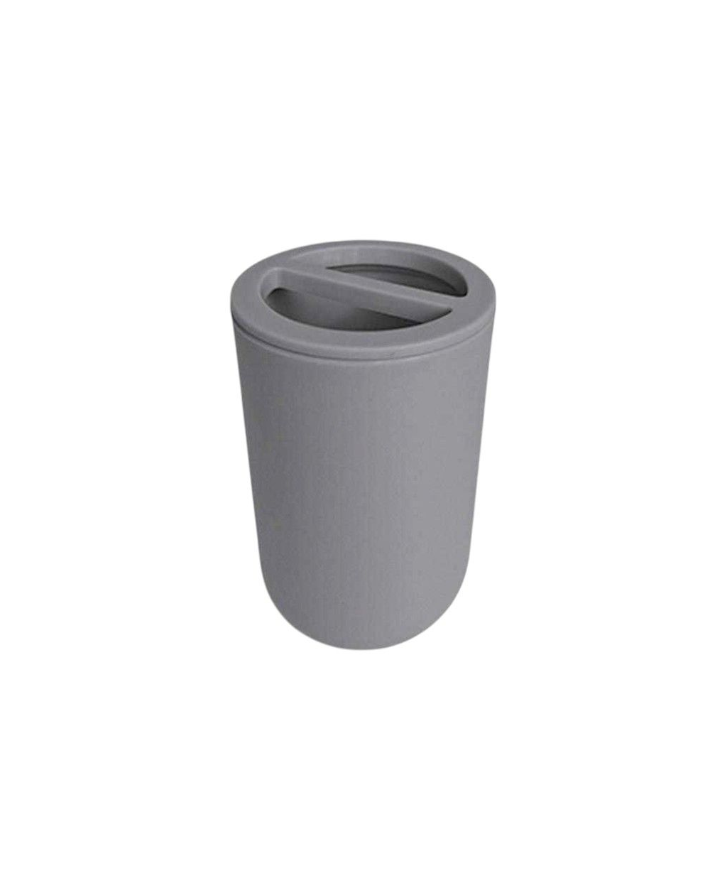 Θήκες οδοντόβουρτσας πλαστικές σε σετ 5Χ - Grey