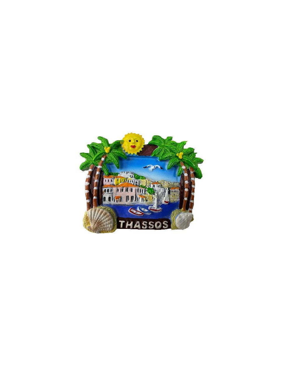 Tουριστικό μαγνητάκι Souvenir – Σετ 12pcs - Resin Magnet - Thassos - 678127