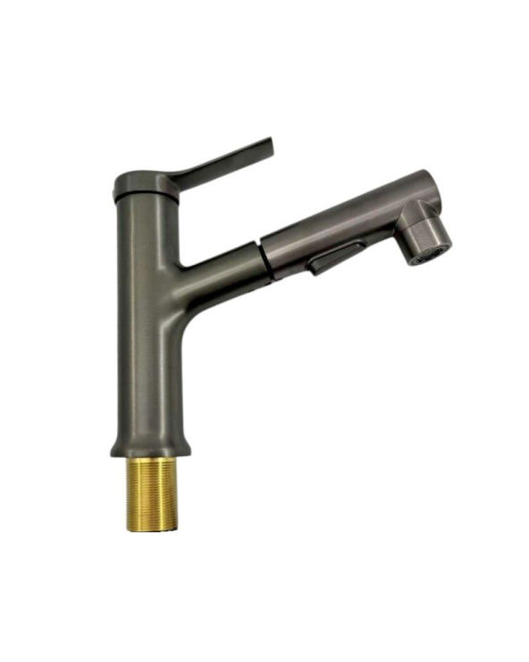 Μπαταρία βρύσης κουζίνας με επεκτεινόμενη κεφαλή - Grey