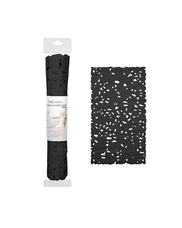 Αντιολισθητικό πατάκι μπάνιου - 6C - 36x66cm - Black