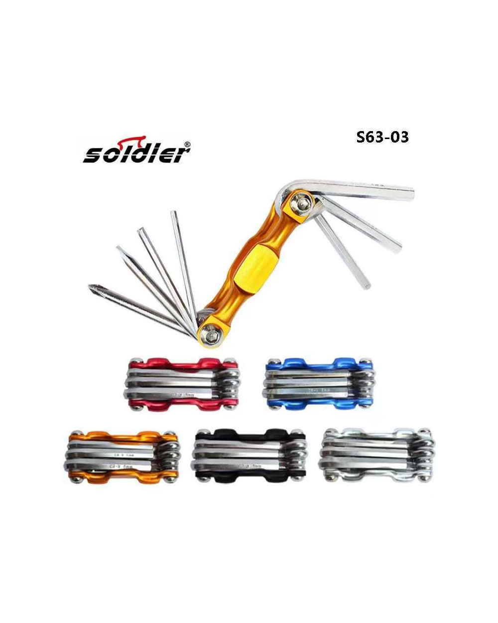 Πολυεργαλείο Allen ποδηλάτου - S63-03