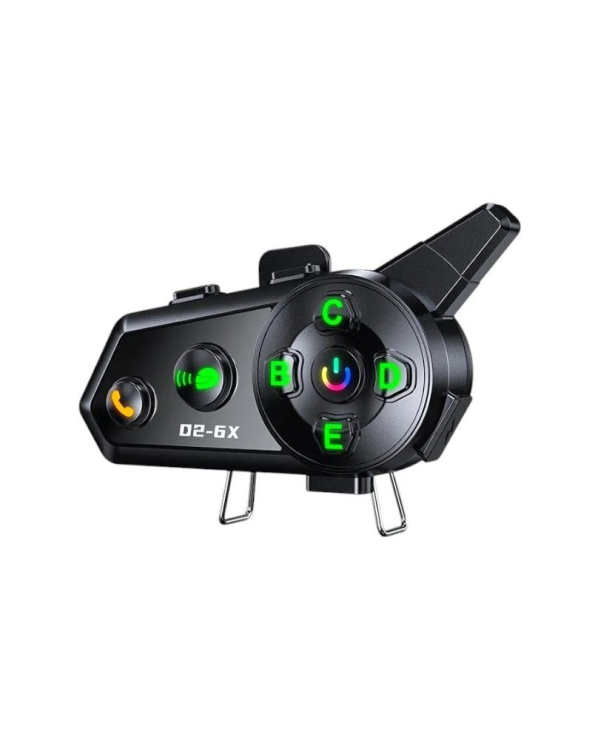 Ασύρματη ενδοεπικοινωνία κράνους μοτοσυκλέτας - Bluetooth - D2-6X