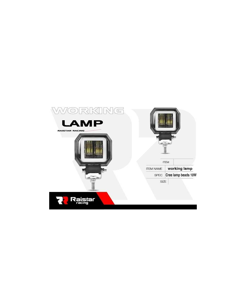 Προβολέας μοτοσυκλέτας LED - 10W - R-D12801-S2