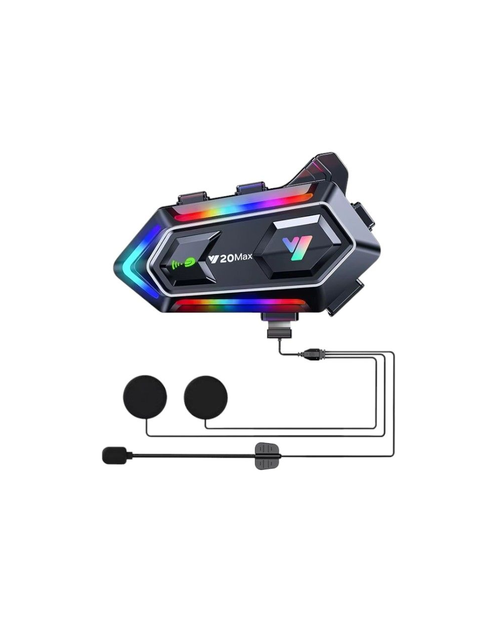 Ασύρματη ενδοεπικοινωνία κράνους μοτοσυκλέτας - Bluetooth - Y20-MAX