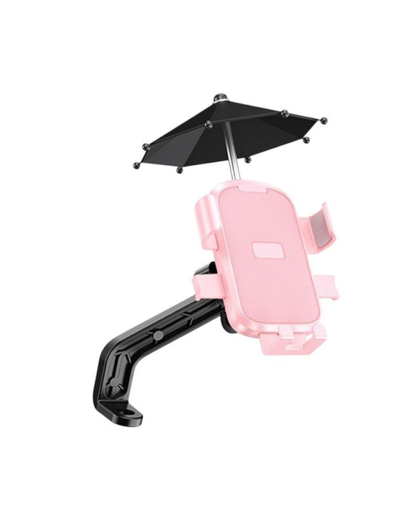 Βάση στήριξης smartphone ποδηλάτου/μοτοσυκλέτας με σκίαστρο - YC-M2S - 811900 - Pink