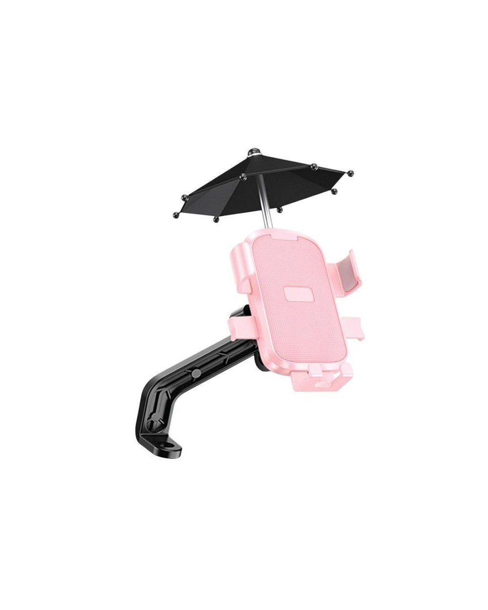 Βάση στήριξης smartphone ποδηλάτου/μοτοσυκλέτας με σκίαστρο - YC-M2S - 811900 - Pink