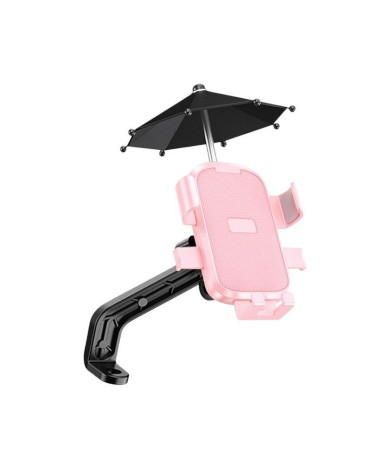 Βάση στήριξης smartphone ποδηλάτου/μοτοσυκλέτας με σκίαστρο - YC-M2S - 811900 - Pink