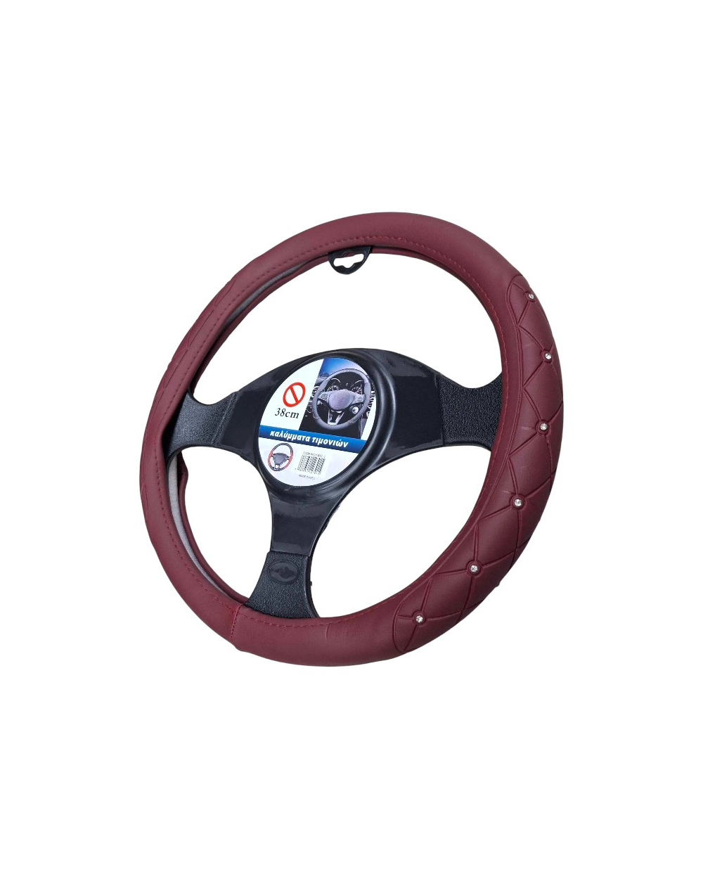 Κάλυμμα τιμονιού αυτοκινήτου - SMZ-1 - 123015 - Dark Red