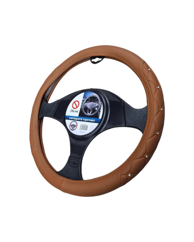 Κάλυμμα τιμονιού αυτοκινήτου - SMZ-1 - 123015 - Light Brown