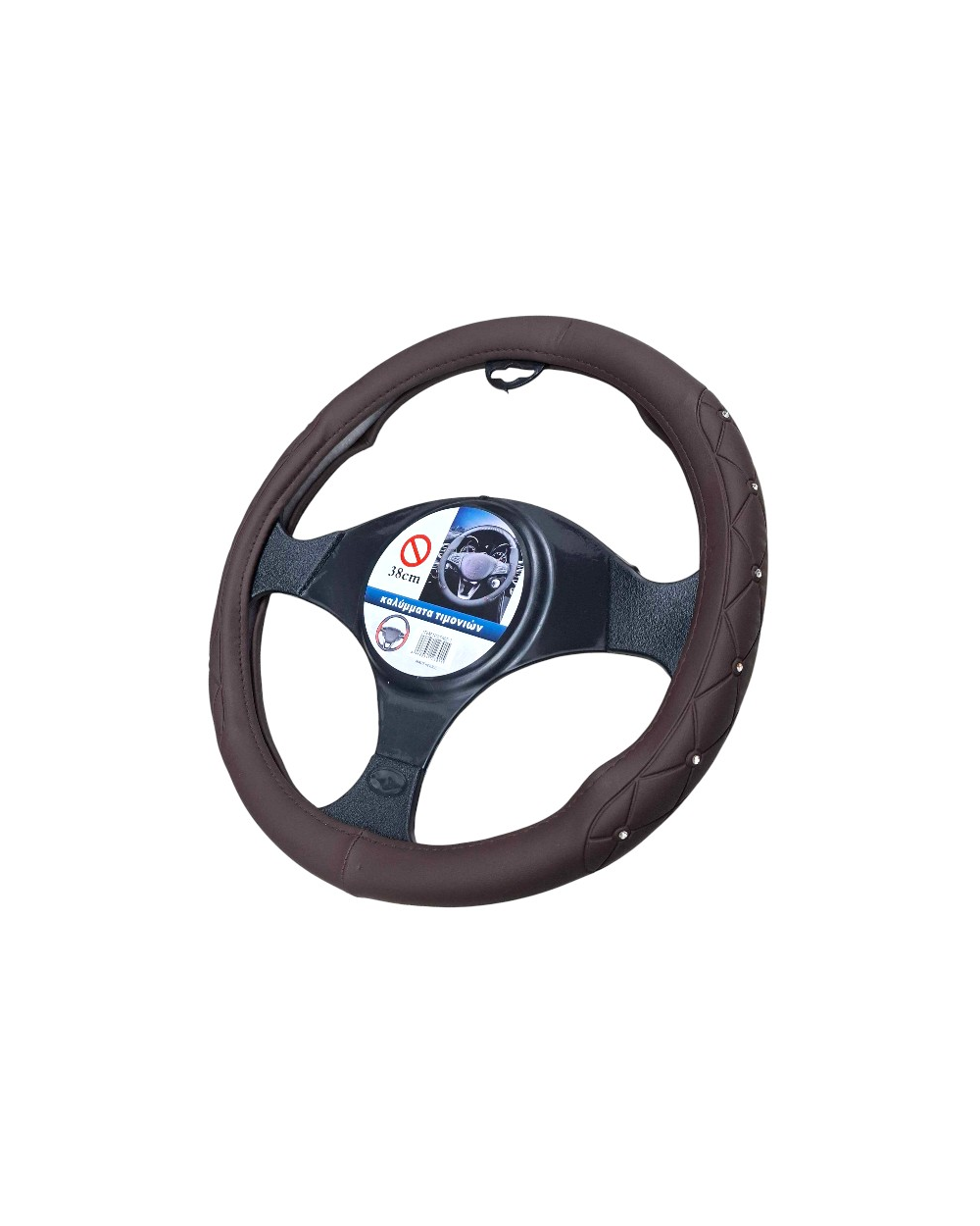 Κάλυμμα τιμονιού αυτοκινήτου - SMZ-1 - 123015 - Dark Brown