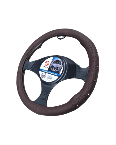 Κάλυμμα τιμονιού αυτοκινήτου - SMZ-1 - 123015 - Dark Brown