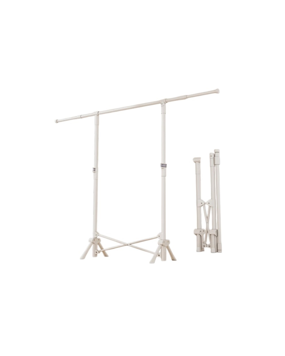 Πτυσσόμενη κρεμάστρα δαπέδου & απλώστρα ρούχων - DG202501 - 282180 - White