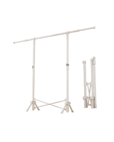 Πτυσσόμενη κρεμάστρα δαπέδου & απλώστρα ρούχων - DG202501 - 282180 - White