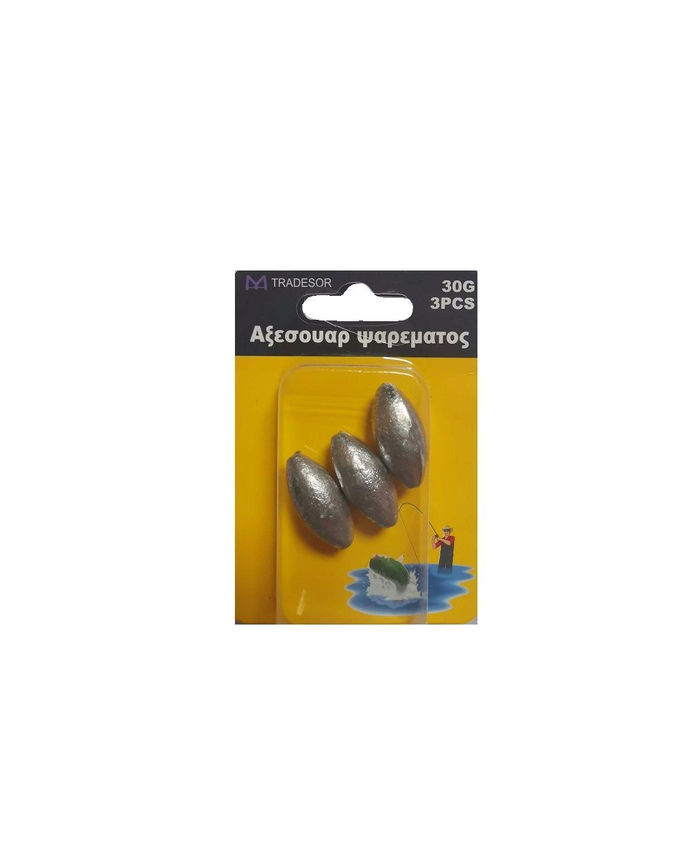 Βαρίδια αλιείας - 30gr - 3pcs