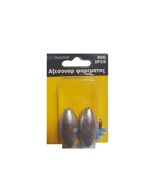 Βαρίδια αλιείας - 60gr - 2pcs