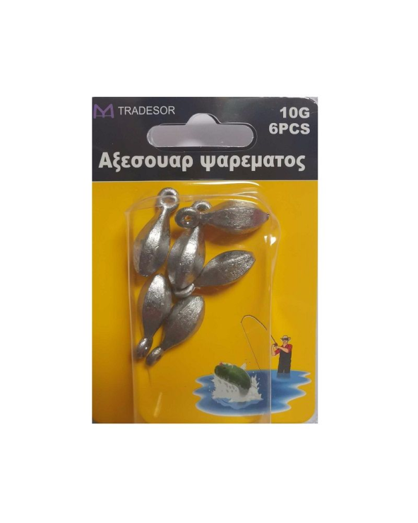 Βαρίδια αλιείας με θηλιά - 10gr - 4pcs
