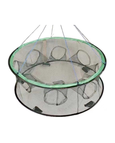 Πτυσσόμενη παγίδα ψαρέματος - Κιούρτος με 10 εισόδους - 70x26cm