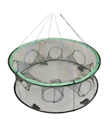 Πτυσσόμενη παγίδα ψαρέματος - Κιούρτος με 21 εισόδους - 70x52cm