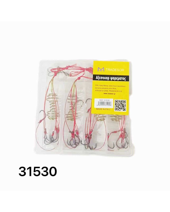 Μαλαγρωτής ψαρέματος σπιράλ με αγκίστρια