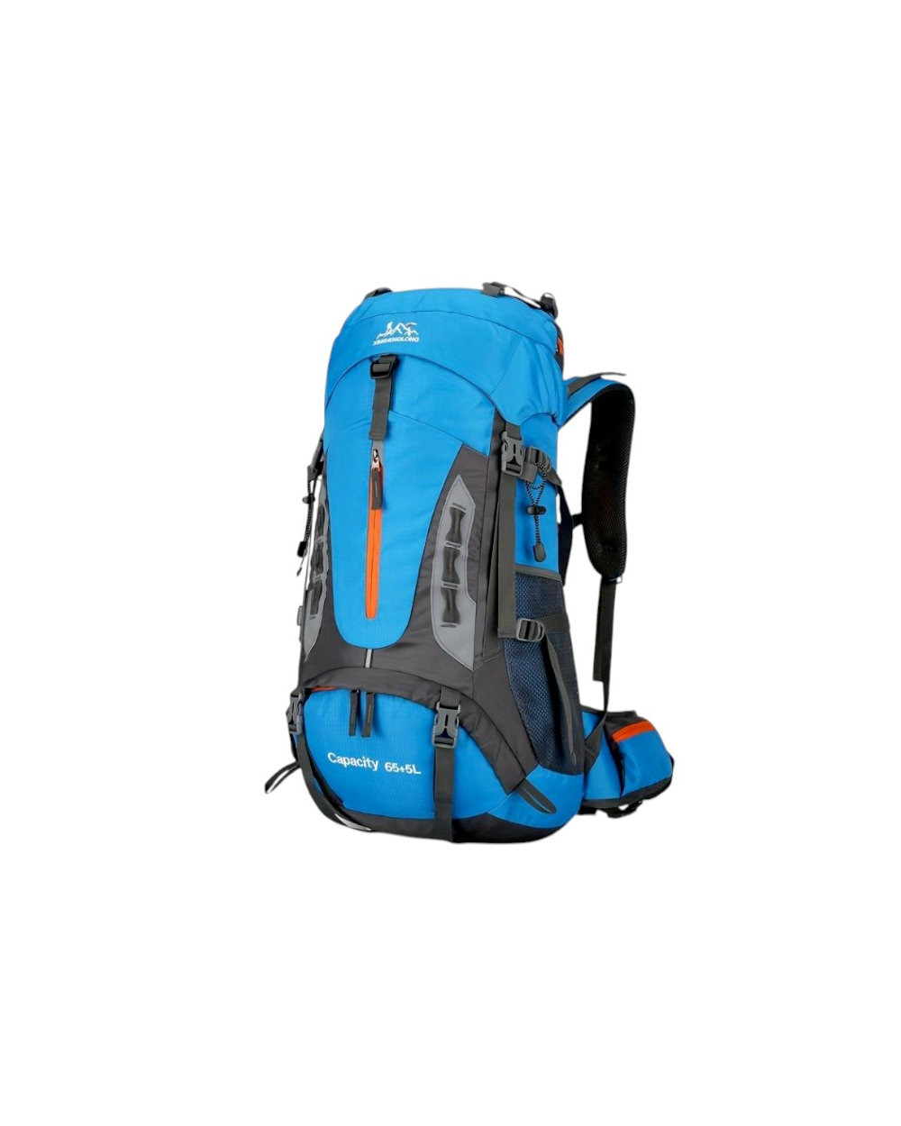 Σακίδιο πλάτης ορειβατικό - H2207 - 65L+5L - 251586 - Light Blue