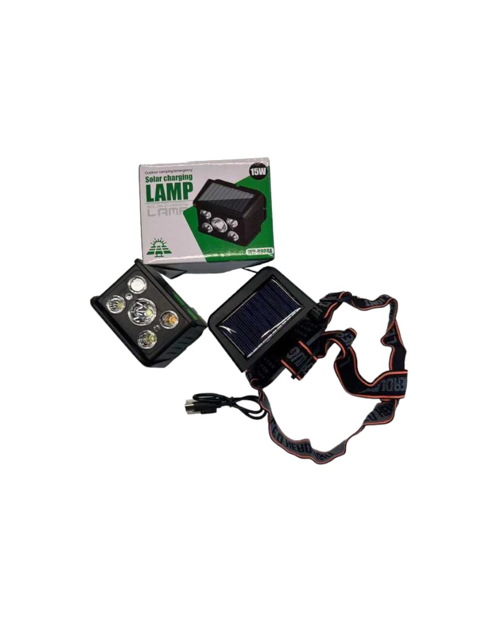 Φακός κεφαλής LED με ηλιακό πάνελ - FA-9988A