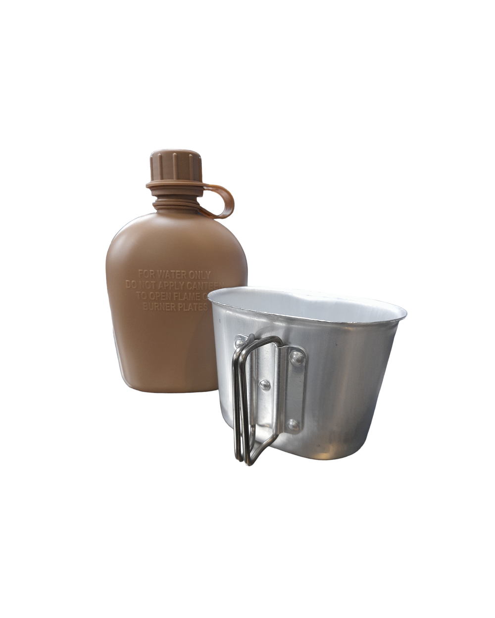 Στρατιωτική καραβάνα με παγούρι - 920007 - Brown