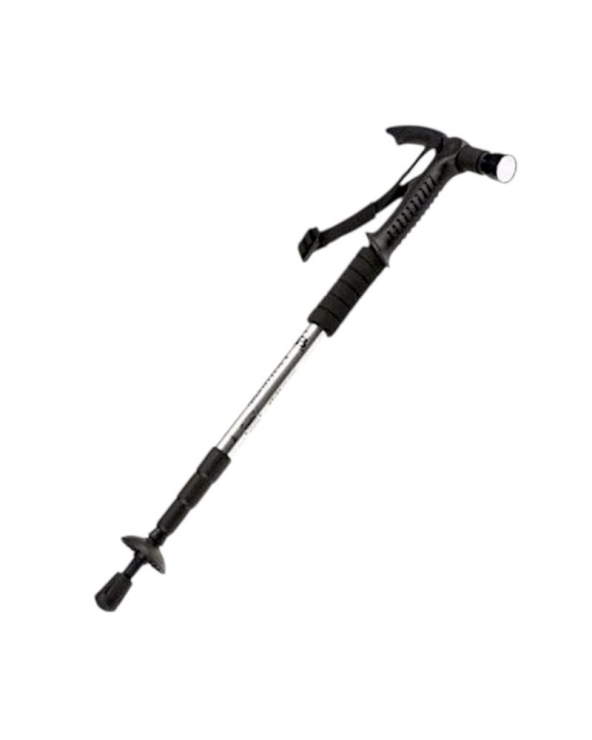 Τηλεσκοπικό μπαστούνι ορειβασίας με φακό - Μπατόν - 138339 - Silver