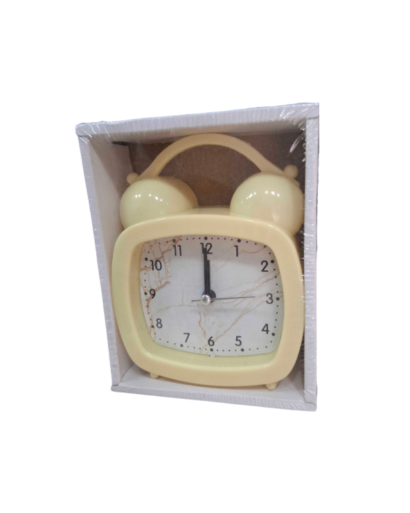 Επιτραπέζιο ρολόι – Ξυπνητήρι - 618D - 906182 - Yellow