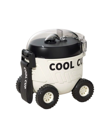 Παιδικό παγούρι πλαστικό - Αυτοκινητάκι - 600ml - 722399 - White