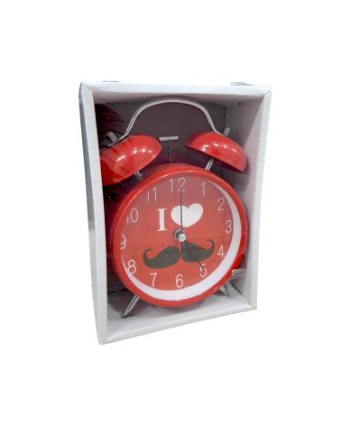Επιτραπέζιο ρολόι - Ξυπνητήρι - 8806-9 - 880635 - Red