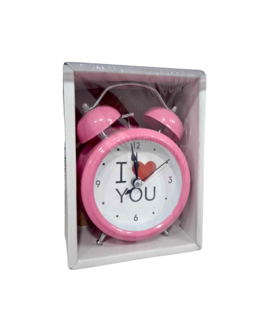 Επιτραπέζιο ρολόι - Ξυπνητήρι - 3301-13 - 330147 - Pink