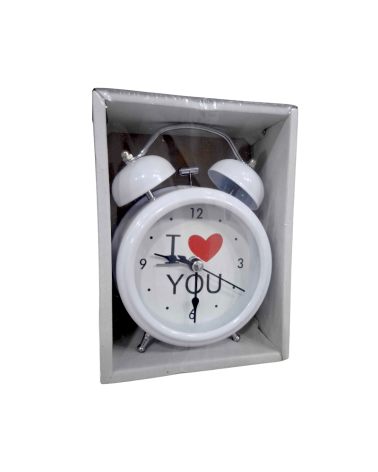 Επιτραπέζιο ρολόι - Ξυπνητήρι - 3301-13 - 330147 - White