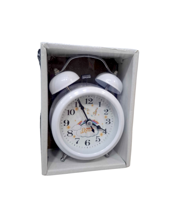 Επιτραπέζιο ρολόι - Ξυπνητήρι - 3301-6 - 330130 - White