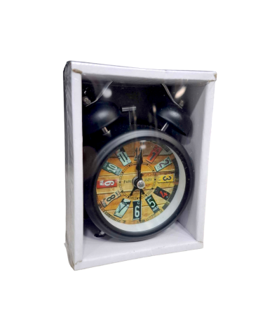 Επιτραπέζιο ρολόι - Ξυπνητήρι - 3301-8 - 330188 - Black