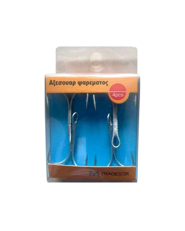 Αγκίστρια σαλαγκιές - 4pcs - 1/0