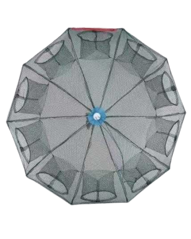 Πτυσσόμενη παγίδα ψαρέματος - Κιούρτος με 10 εισόδους