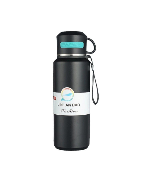 Φορητό παγούρι-θερμός με φλιτζάνι - 800ml - CF8279 - 882799 - Black